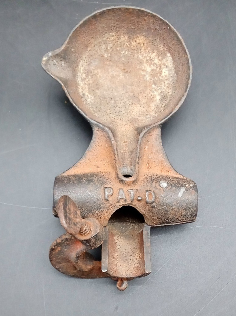 Antique Cast Iron hammer head Mold No.1 Charles H. Field