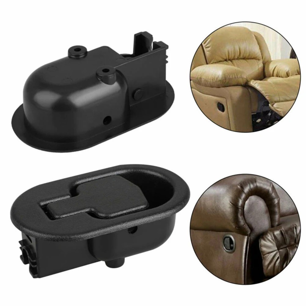 1-2Pcs Universal Sofa Recliner Pull Handle Replacement Release Lever Black