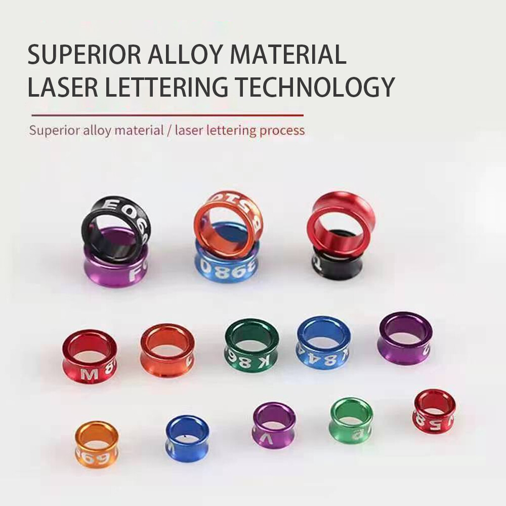 50× |4/4.7/6/7mm ID Split| Aluminium Pet Bird Leg Bands Split Aluminium Bands