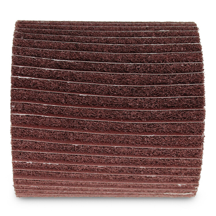 4" x 4" BHA Interleaf Flap Wheel Abrasive Drum 3/4" Quad Keyway - 240 Grit