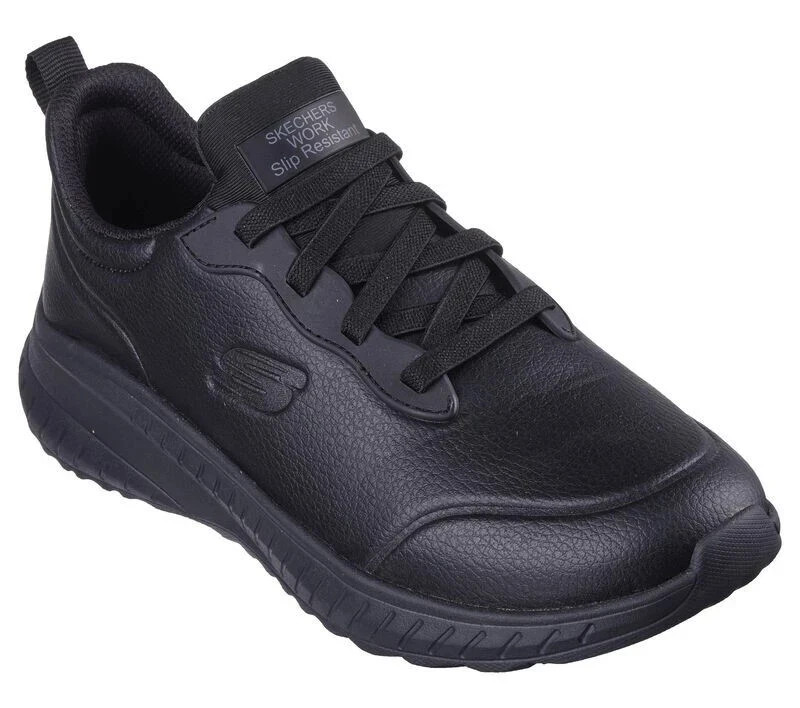 Work Skechers Shoes Women Black Slip Resistant SlipOn Memory Foam Comfort 108181