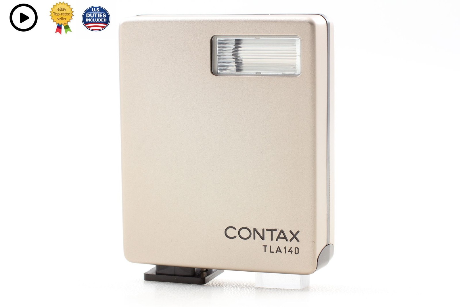 [MINT] Contax TLA140 Silver TTL Shoe Mount Flash For G1 G2 Camera From JAPAN