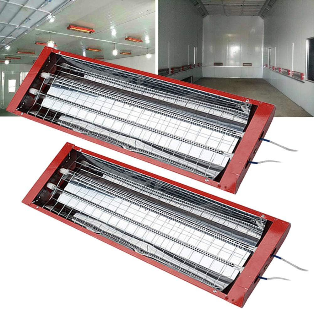 2000W Baking Infrared Paint Curing Lamp 2Pcs Infrared Curing Lights