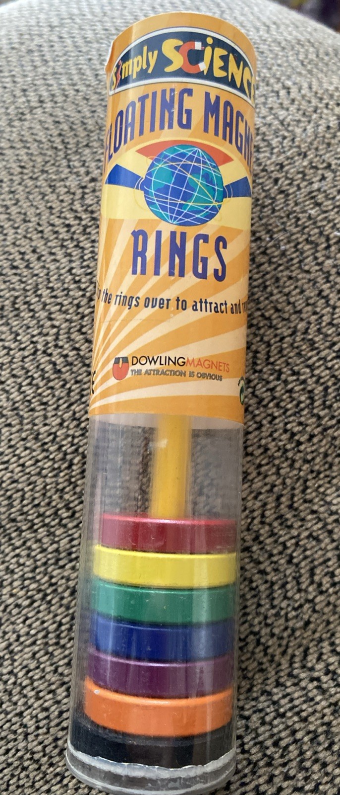 Dowling Mag.  Floating Magnet Rings 6pc Set Magnetic Science Classroom Learning