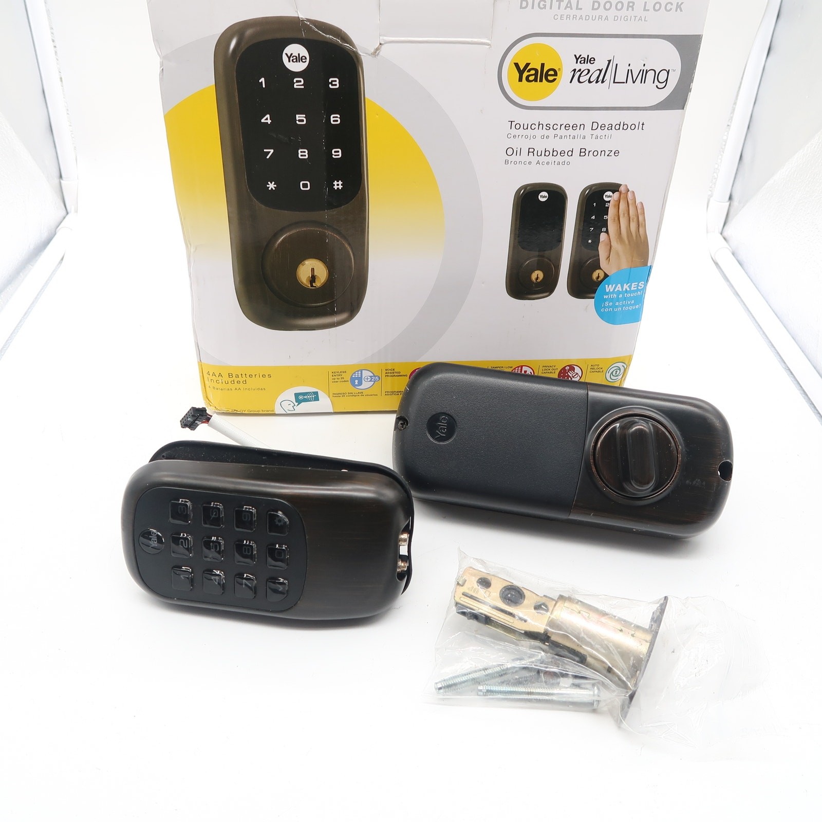 Yale YRD220-ZW-OBP Real Living Touchscreen Deadbolt | Oil Rubbed Bronze