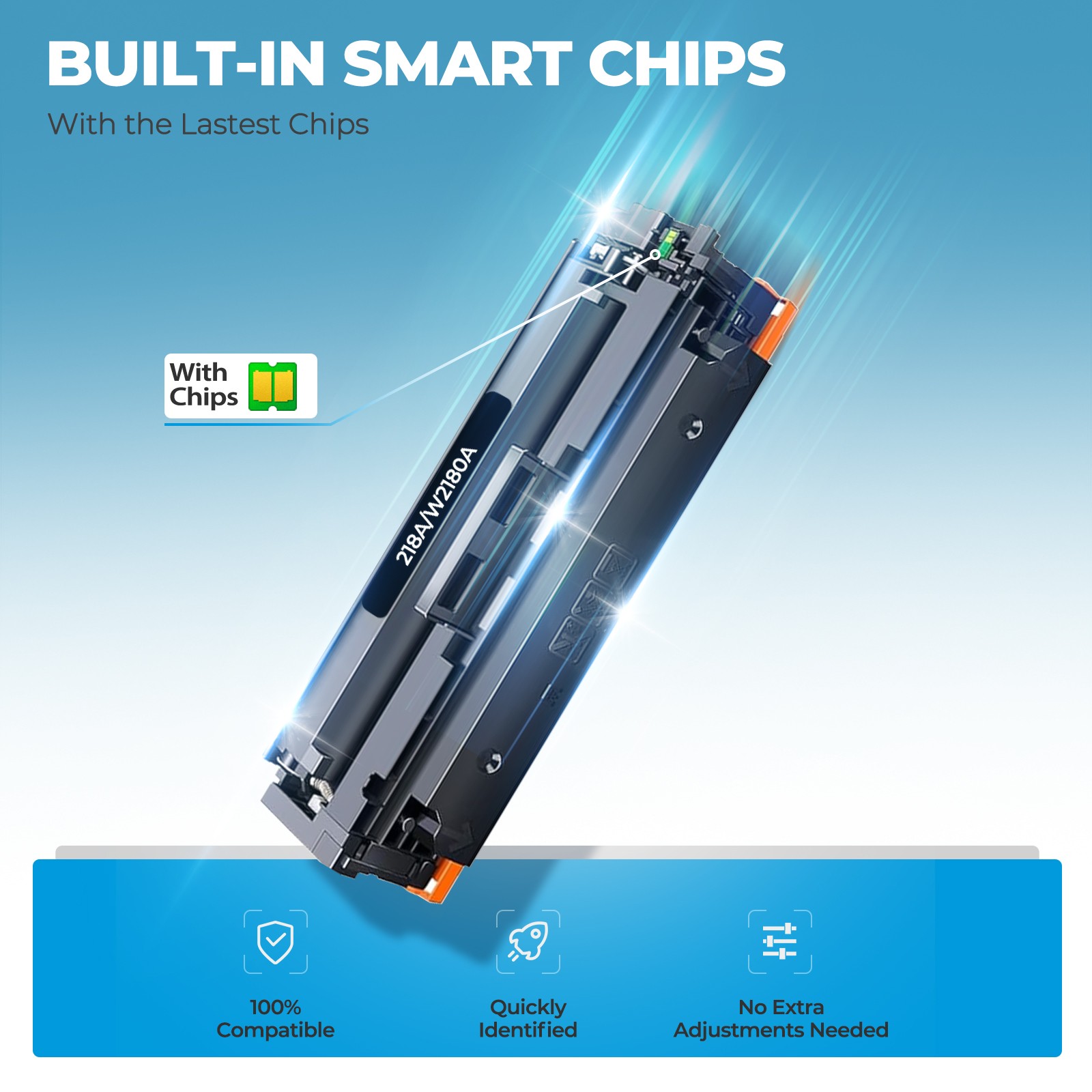 4PK Fit For HP 218A Toner 218X W2180A for LaserJet Pro 3201dw MFP 3301sdw cdw