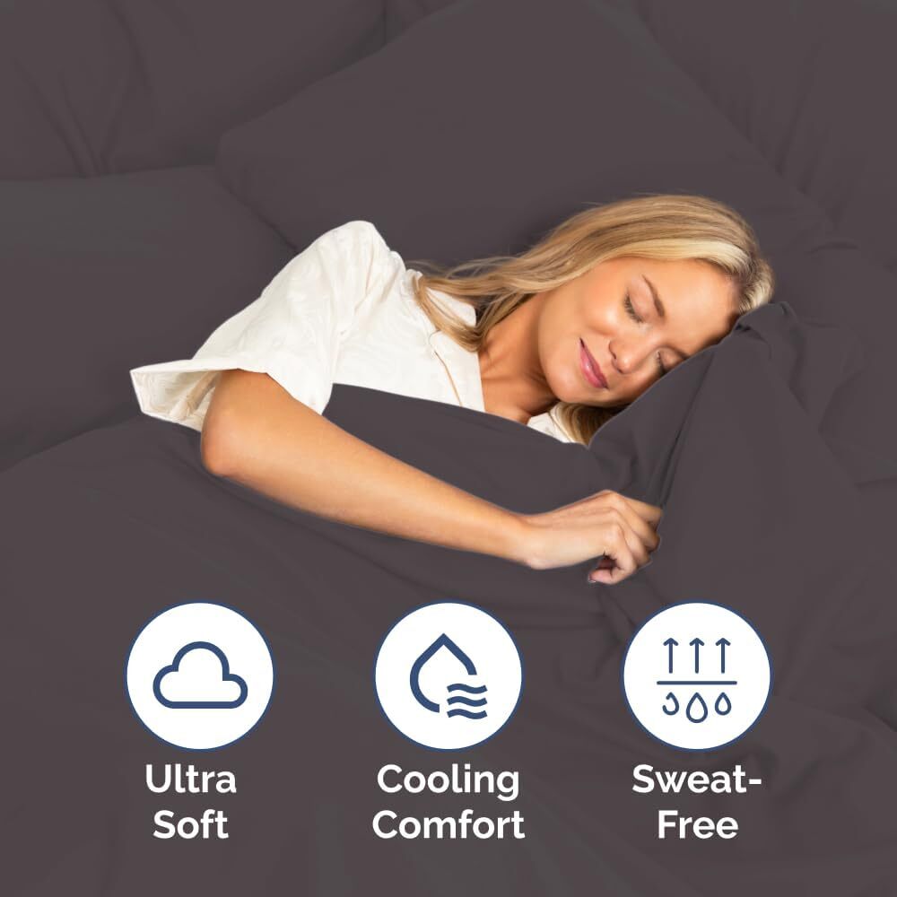 King Size 4 Piece Sheet Set - Comfy Breathable & Cooling Sheets - Hotel Luxury B