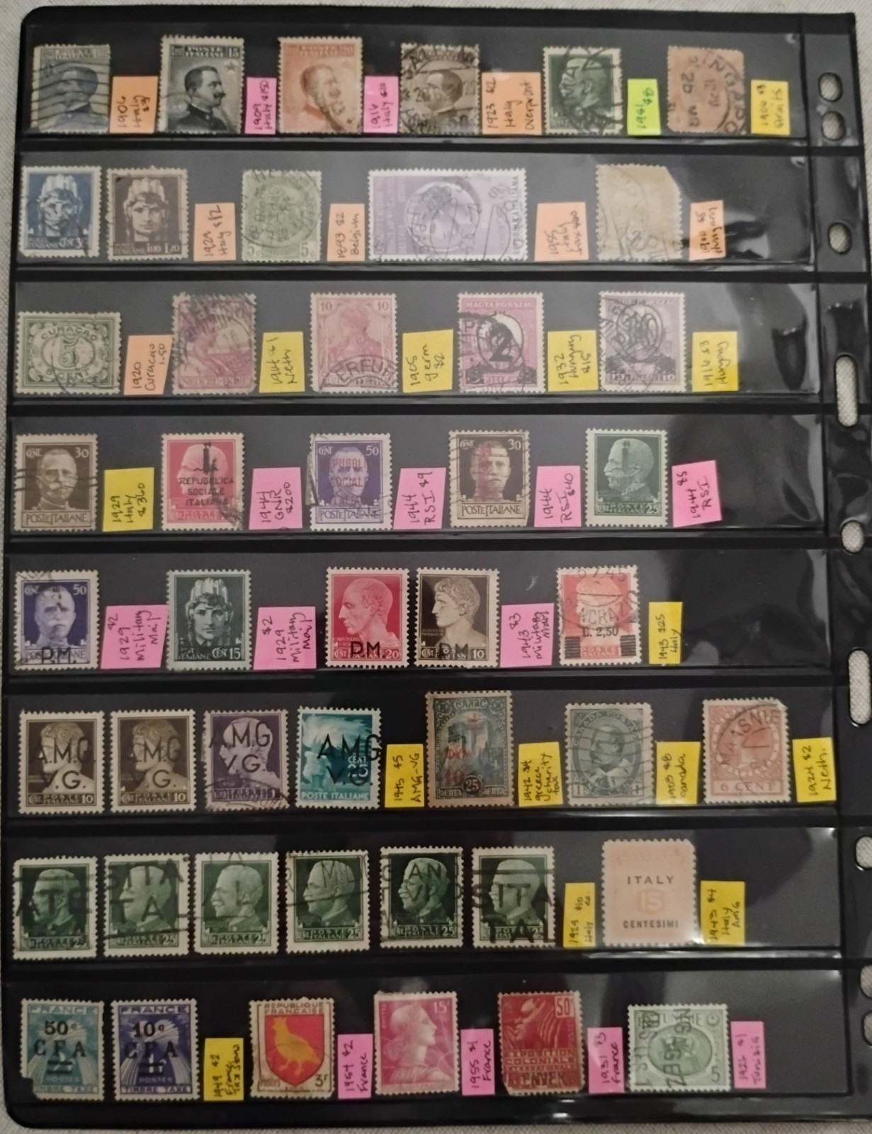 Estate US And Foreign Postage Stamp Collection Lot