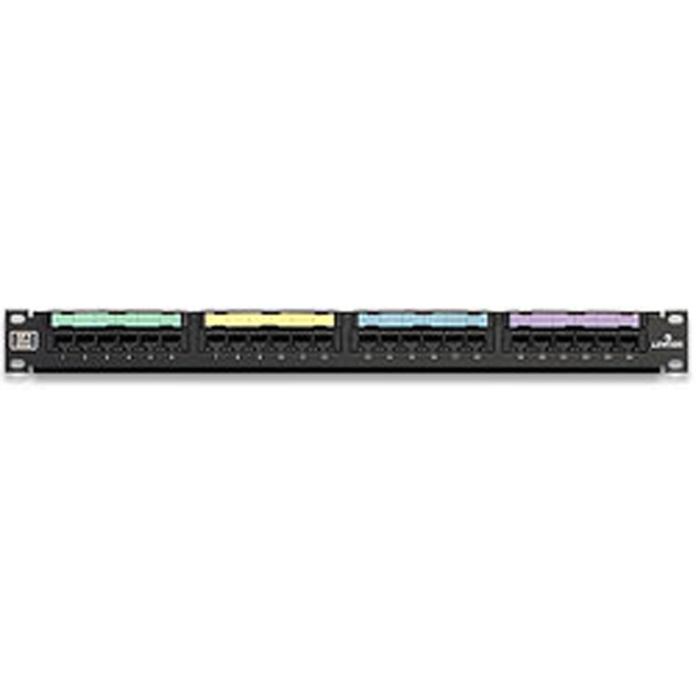 eXtreme 6+ Universal Patch Panel, 24-Port, 1RU, CAT 6. Cable Management Bar I...