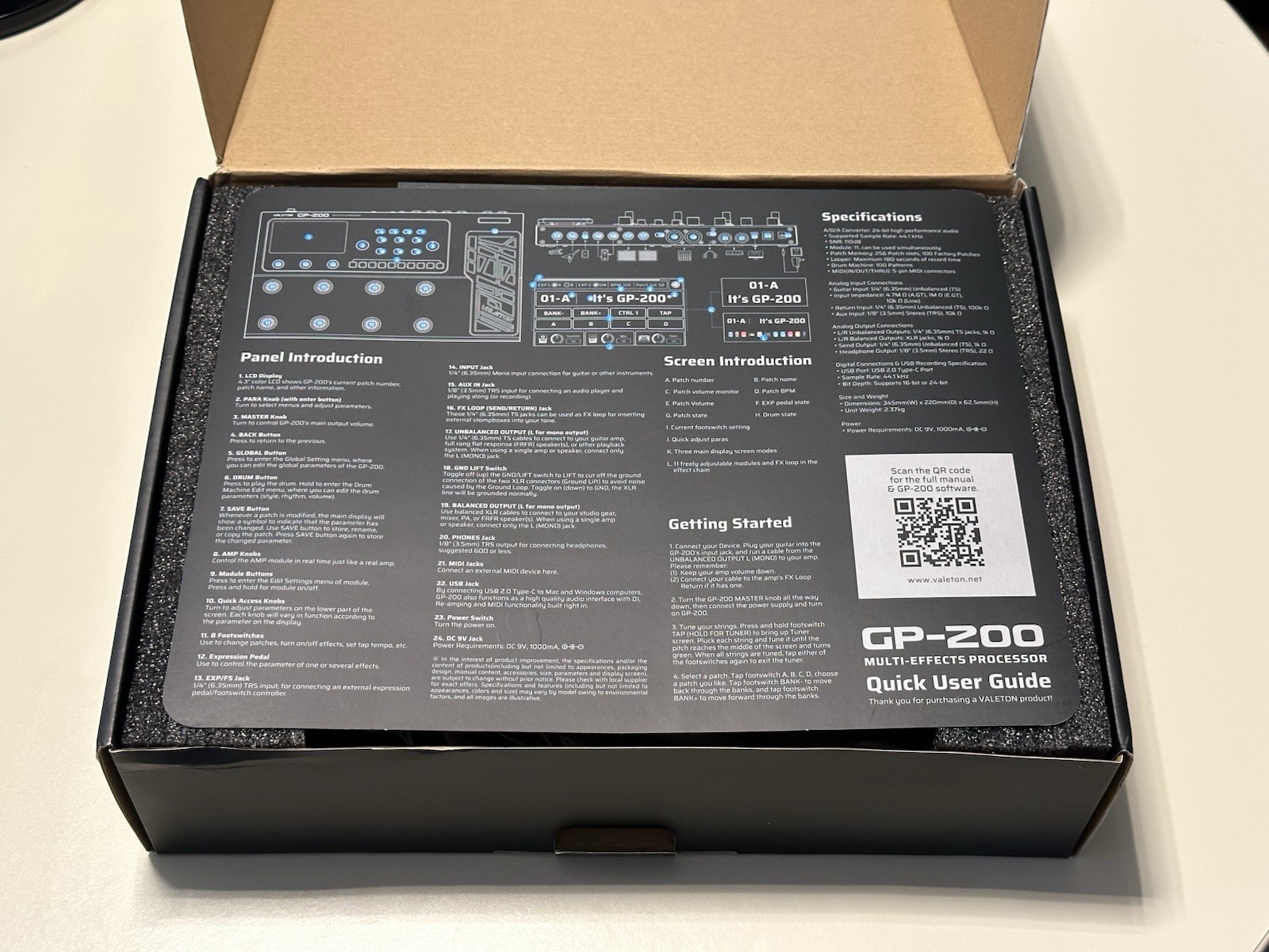 Valeton GP-200 Multi-Effects Processor Floorboard *** EXCELLENT CONDITION ***