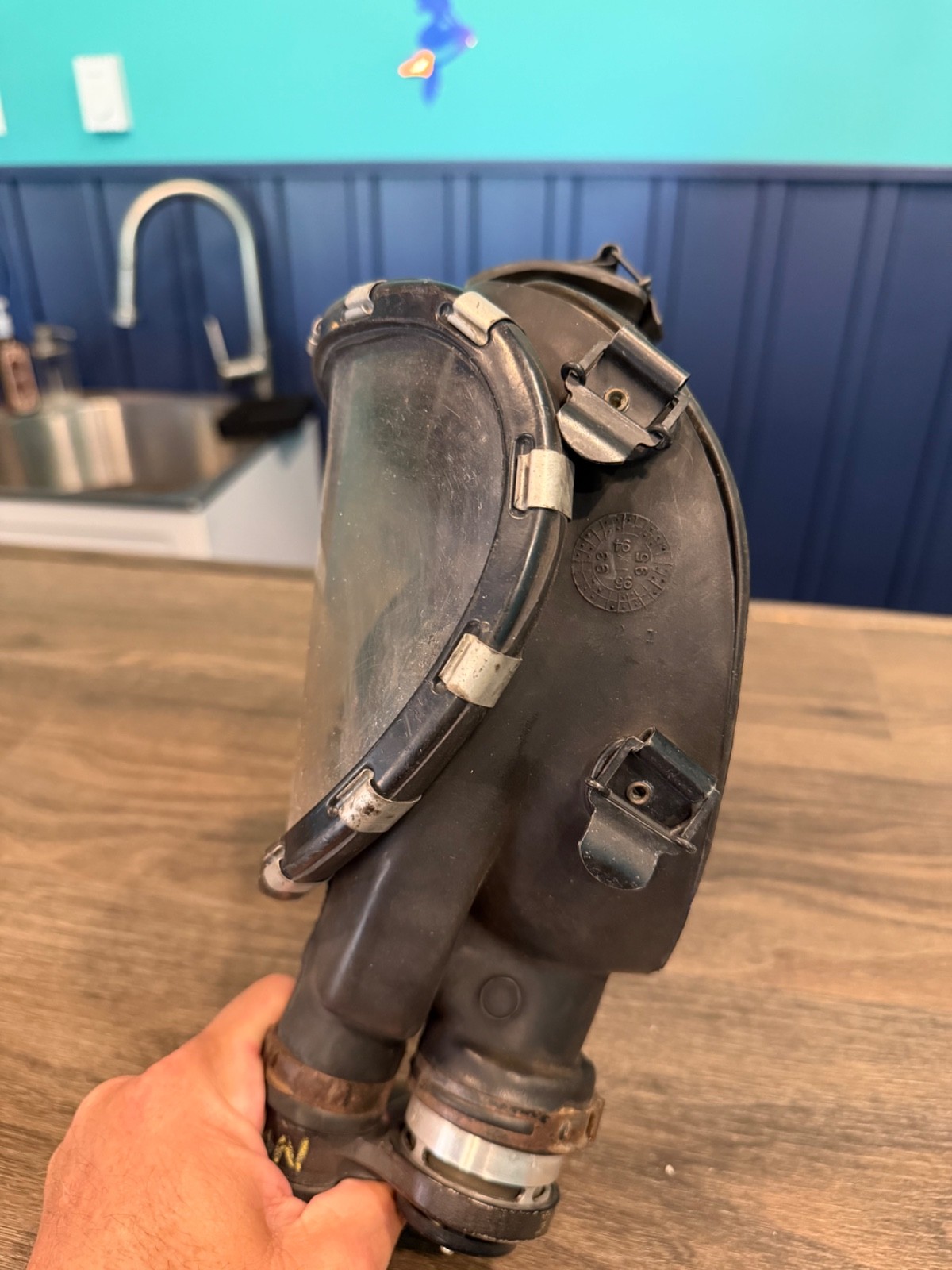 Vintage Firefighter SCBA mask / face piece