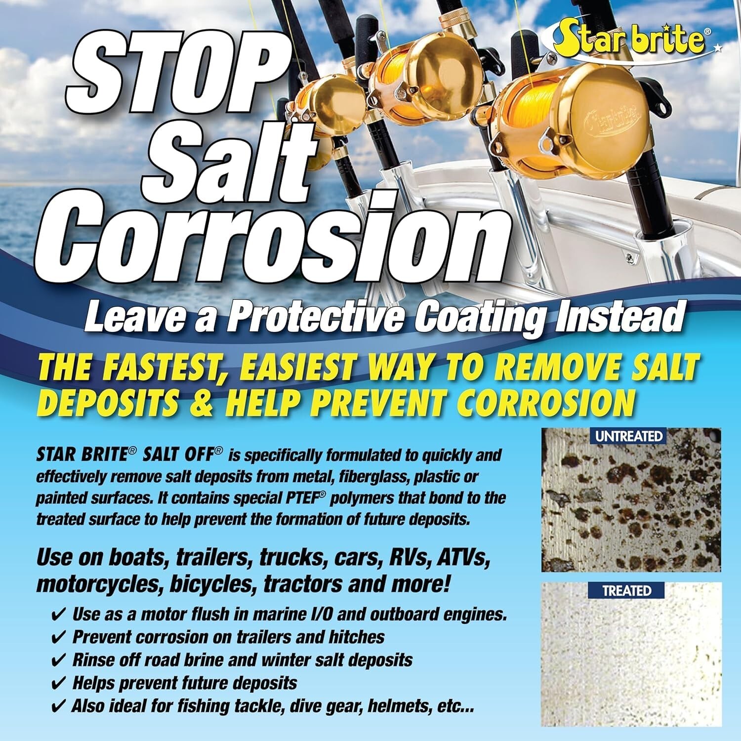 StarBrite Salt Off Applicator Mixer Remover Wash & Marine Engine Flush