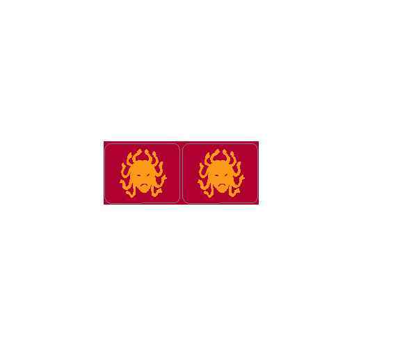 Bally Medusa Pinball Machine Spinner Decal Set