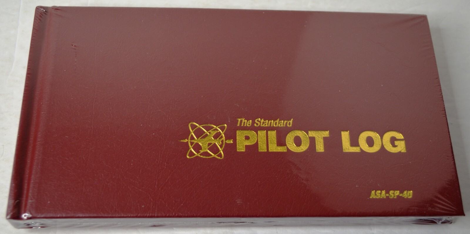 ASA THE STANDARD PILOT LOGBOOK BURGUNDY HARDCOVER BOOK  ASA-SP-40 NEW