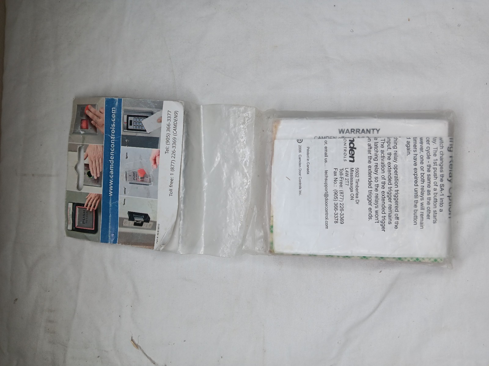 CAMDEN Door Controls CX-SA-1, DOOR SEQUENCER interface relay, Wet/dry Inputs