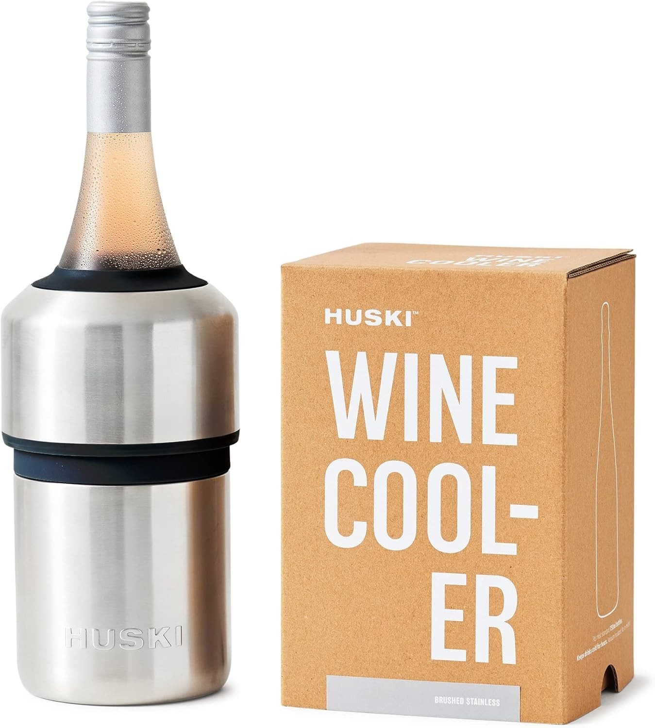 Next Generation Stainless Wine Cooler - Keeps Wine Perfectly Chilled 6 Hours