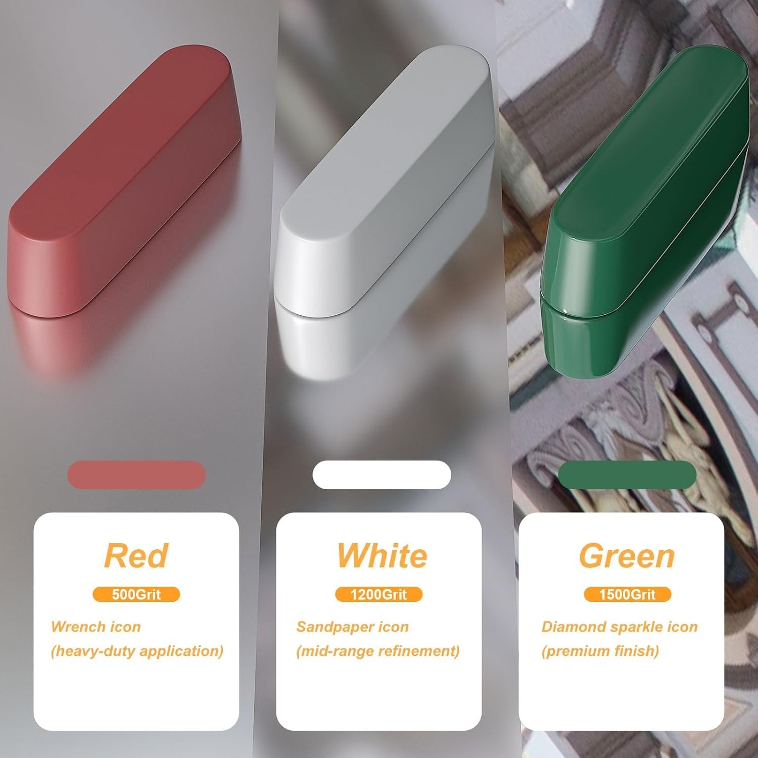 Durable 8-Pc Wool Polishing Wheels & Compounds for Efficient Surface Restoration