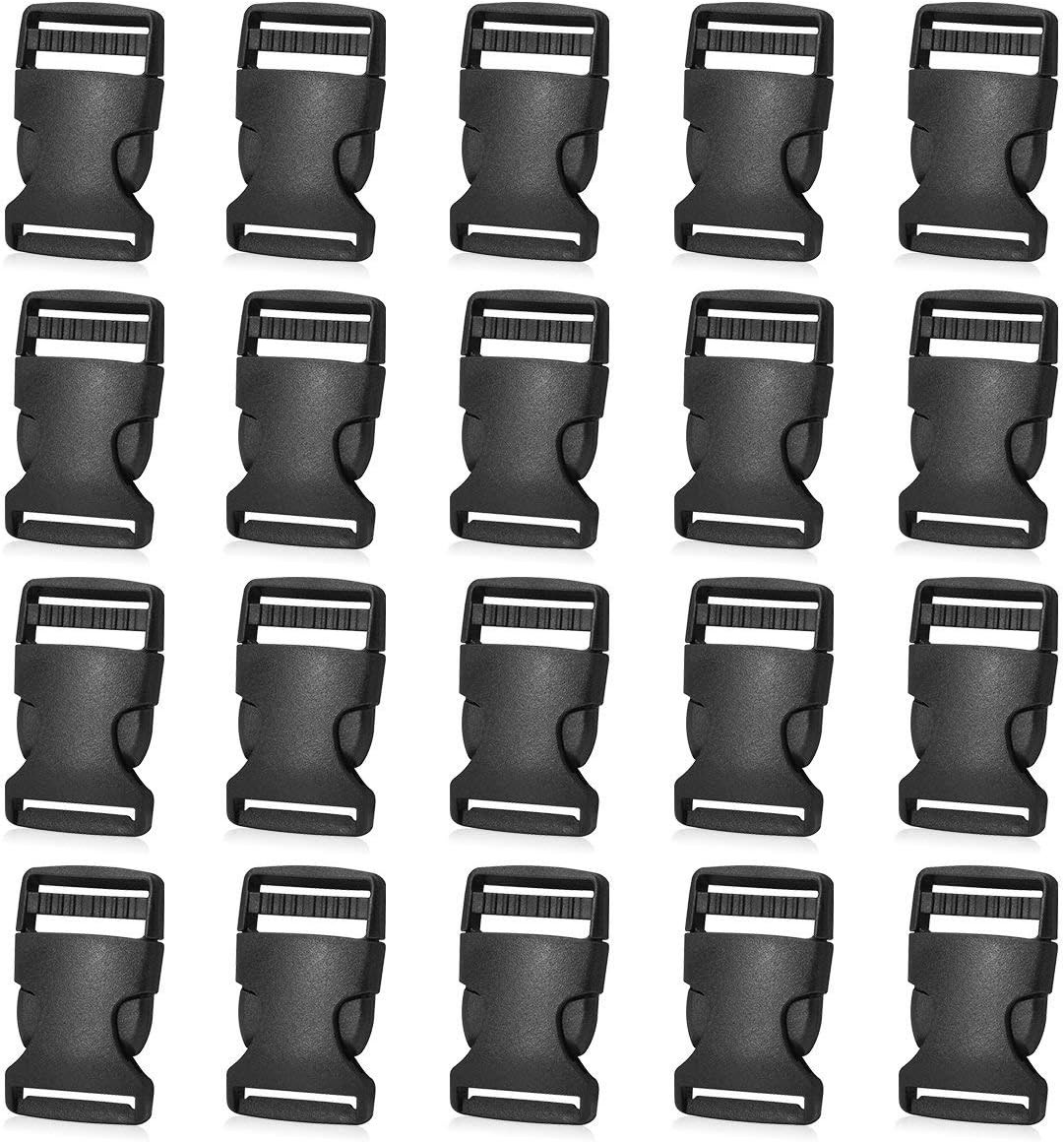 20Pack Plastic Buckles 1 Inch Quick Side Release for Backpack...