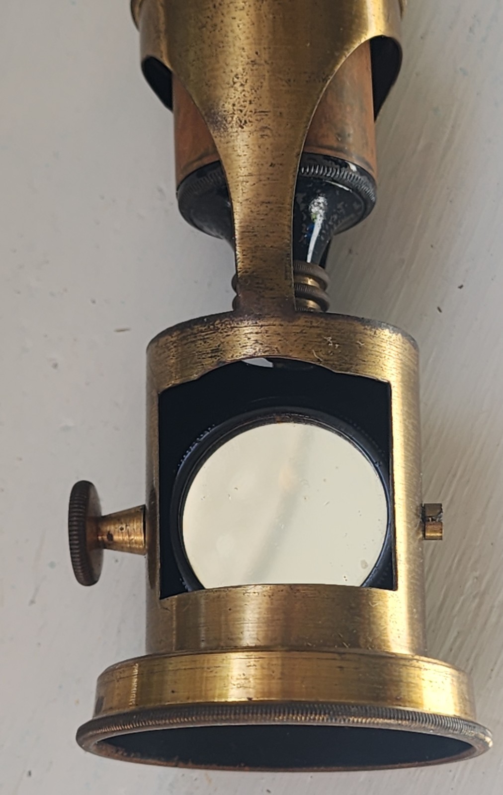 Antique Brass Field Microscope Portable