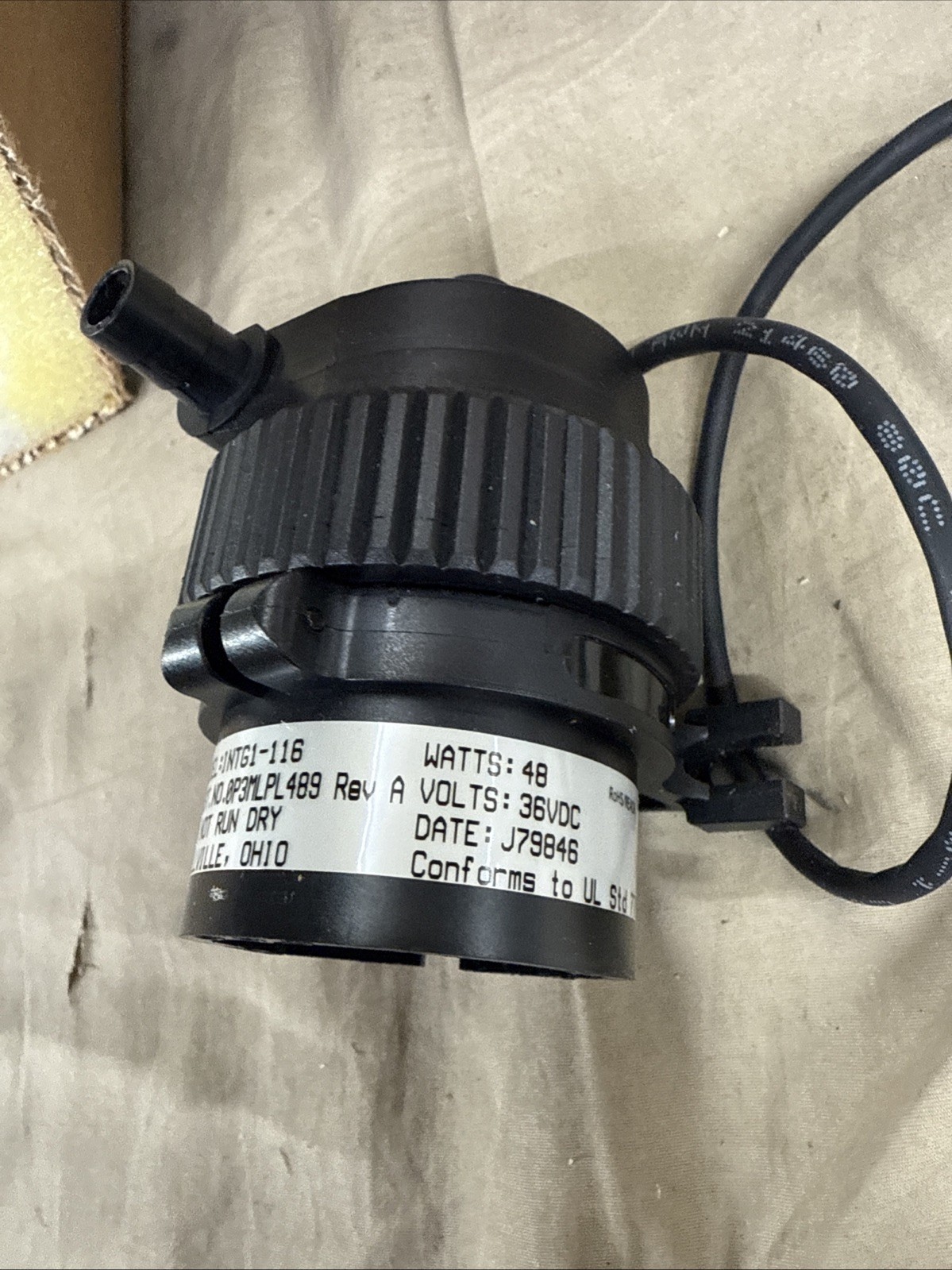 GRI PUMPS Model: INTG1-116 40 Watts 36vdc