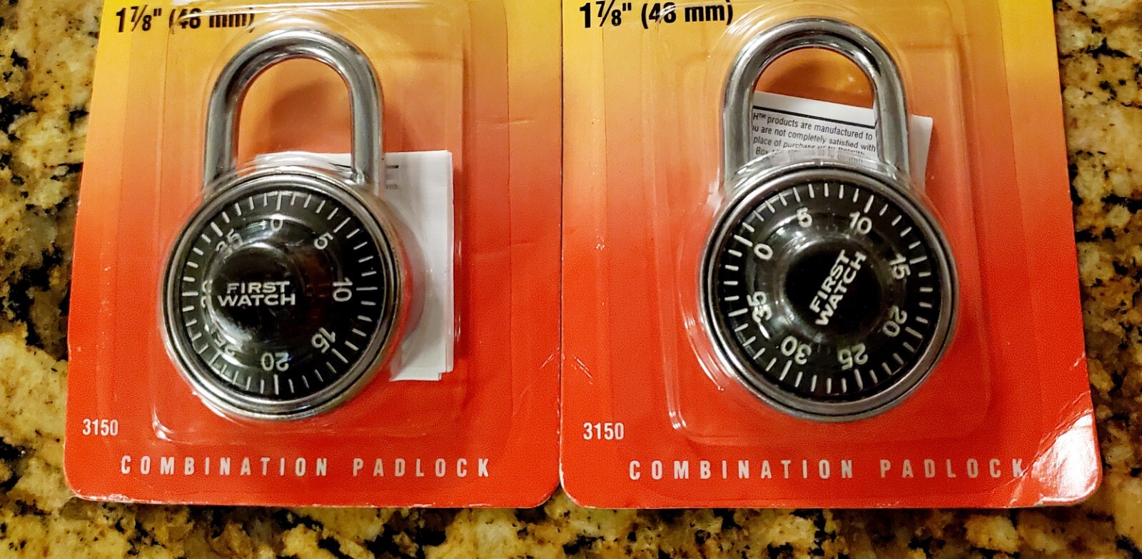 FIRST WATCH Combination Padlock 3150 Lot of 2 NEW