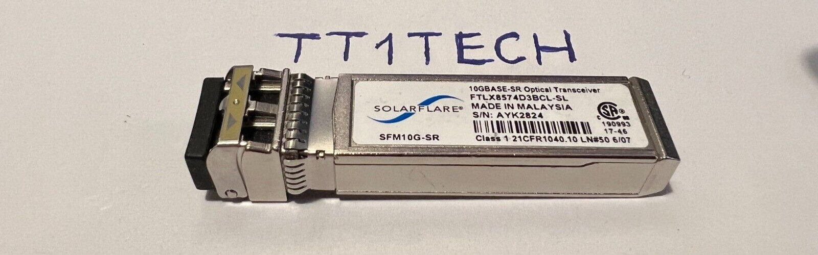FTLX8574D3BCL-SL | Solarflare SFM10G-SR 10GBASE-SR SFP+ Module transceiver