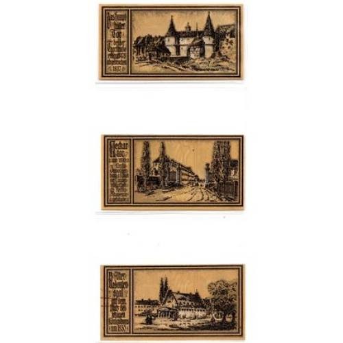 1922 Germany Stuttgart Notgeld Set of 12 Notes (1447)