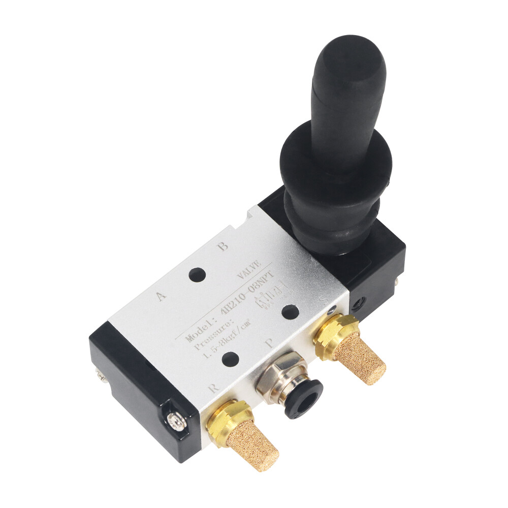 4H210-08 5 Ways 2 Position Pneumatic Mechincal Hand Lever Valve US Stock 1/4NPT