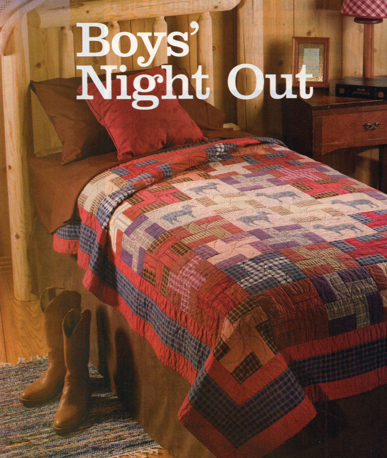 Boys' Night Out Quilt Pattern Pieced/Applique MU