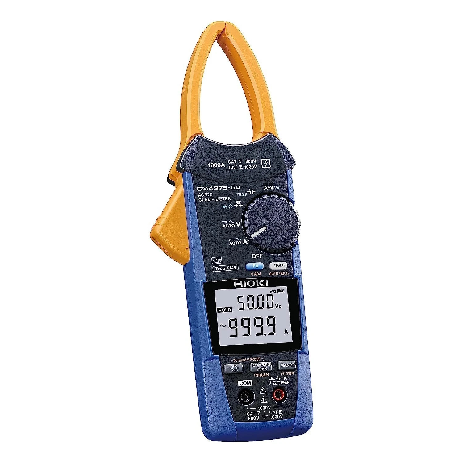 Hioki CM4375-50 AC/DC Clamp Meter – True RMS, 1000A, Solar DC 2000V Compatible