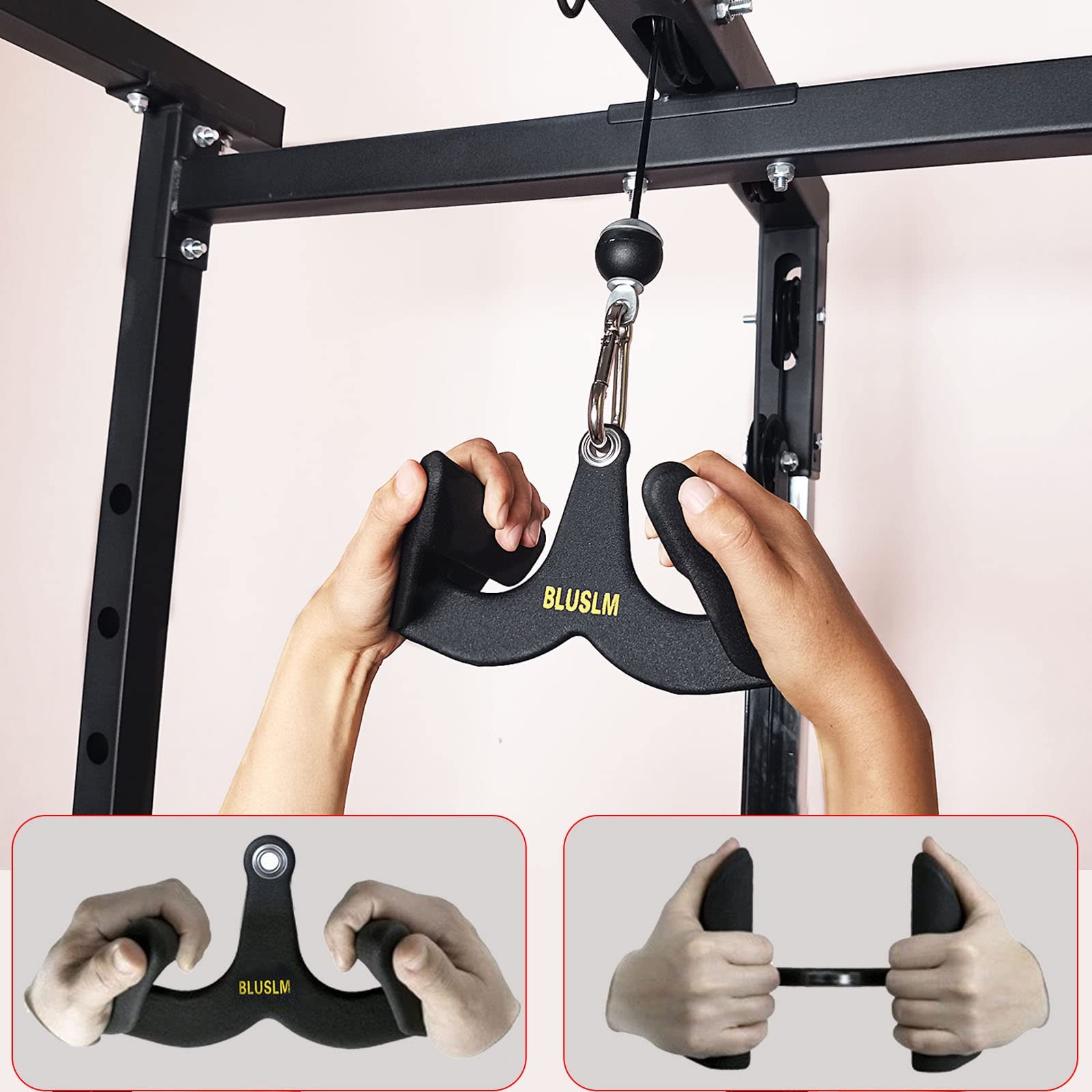 LAT Pull Down Bar, Cable Machine Attachment, T Bar, V Bar, Tricep, Back Handle