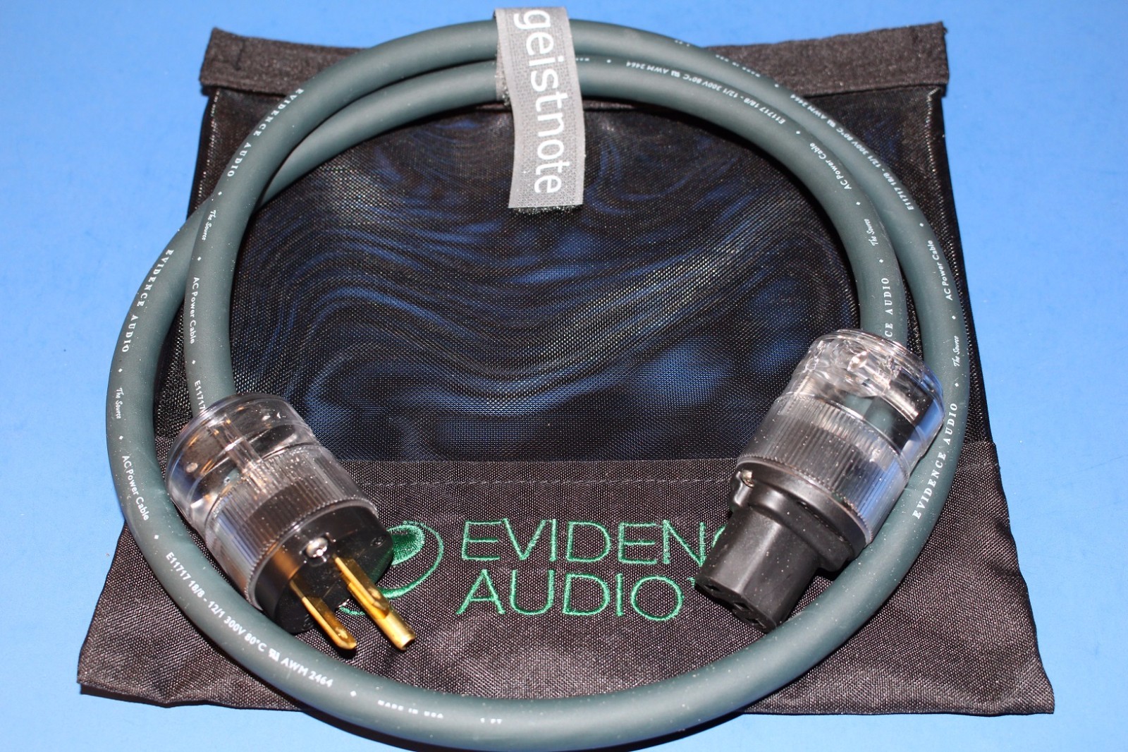 7' Power Cable ~ Evidence Audio The Source 7 ft  ~ FREE BAG