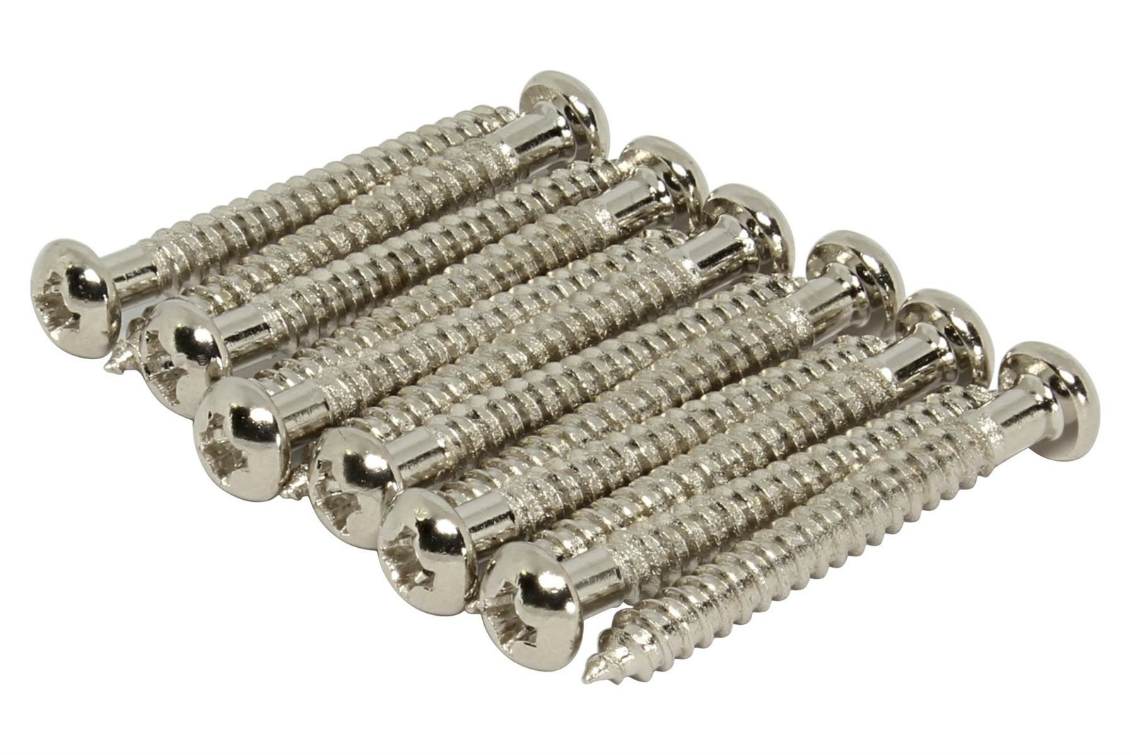 #4 x 1" (25mm) Tele Neck Pickup Mounting Screws- Qty 12 - Nickel