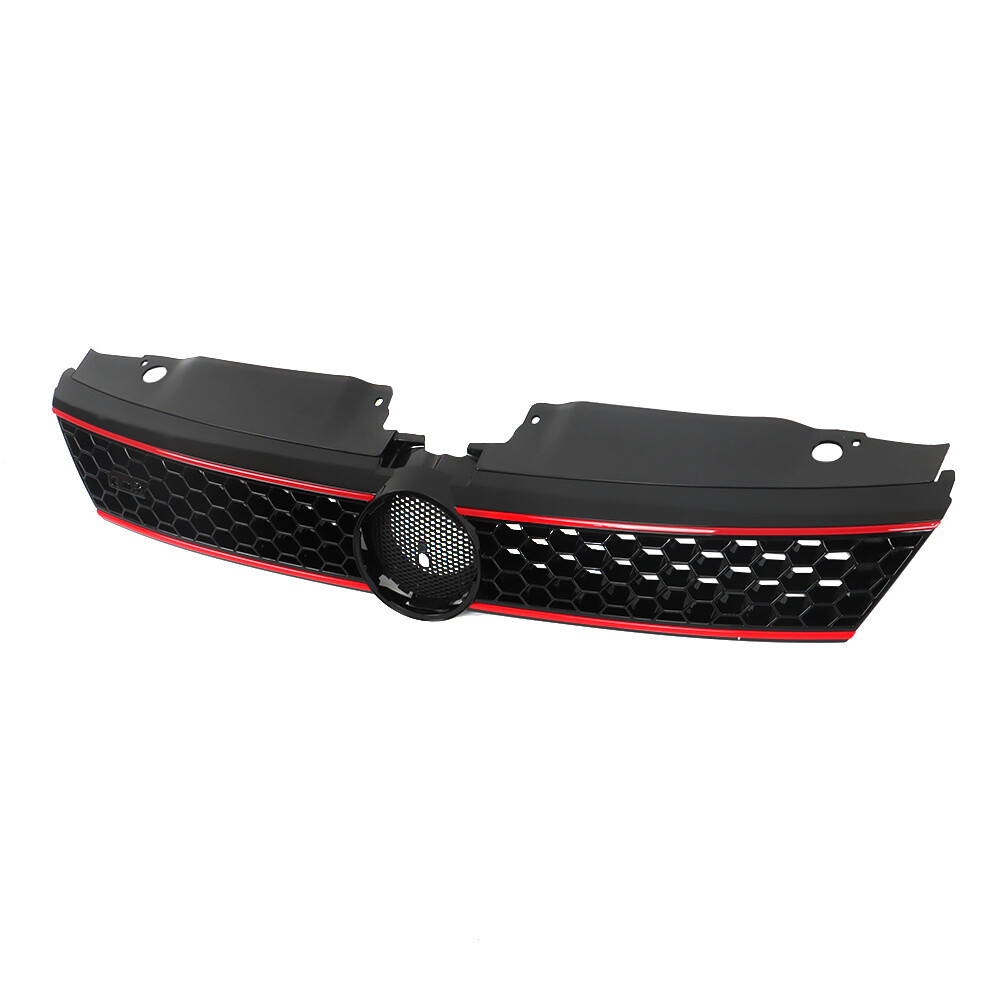 Front Bumper Upper＆Lower Grille Kit W/Bezels Trim Grill For VW Jetta 2011-2014