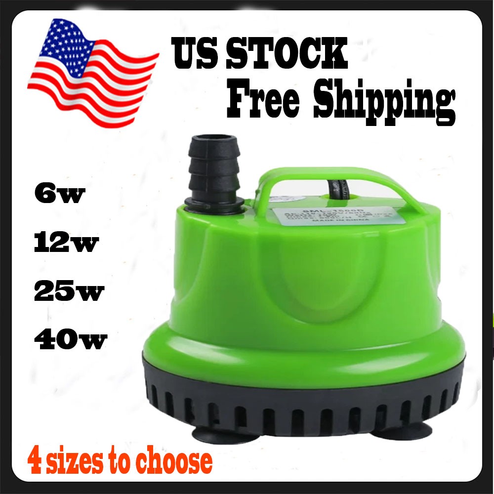 Submersible Water Pump Dirty Clean Aquarium Fountain Pool Pond Fish Tank Flood