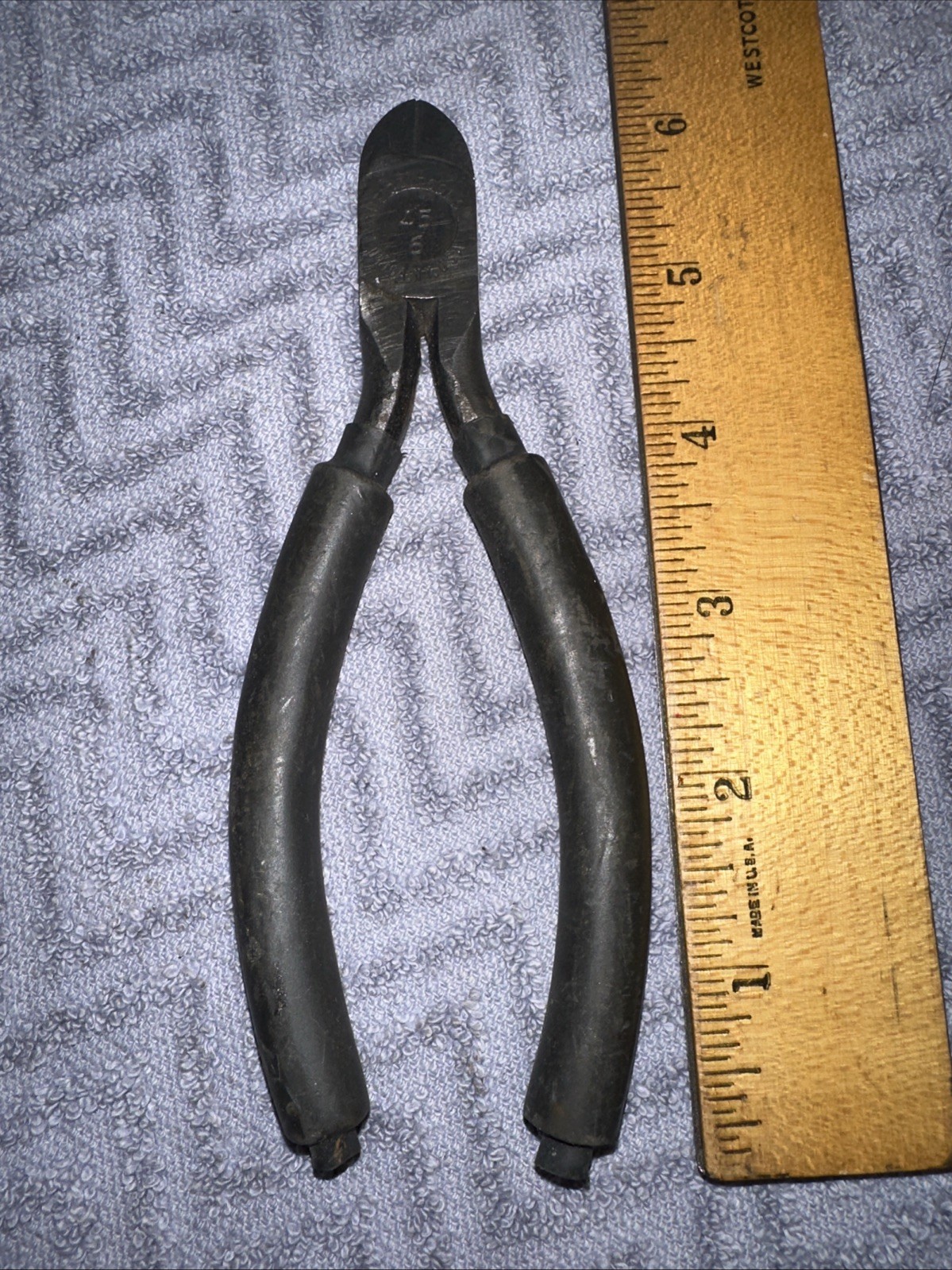 Vintage Utica Tools Wire Cutter Diagonal Hand Tool #455