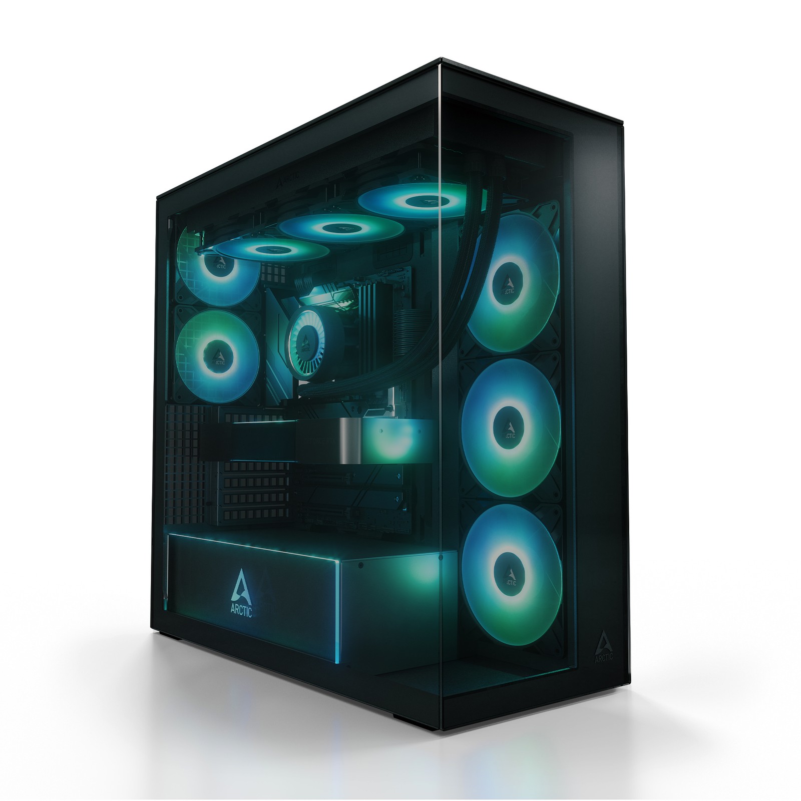 ARCTIC Xtender (Black) PC Case Tempered Panorama Glass Midi Tower Gaming