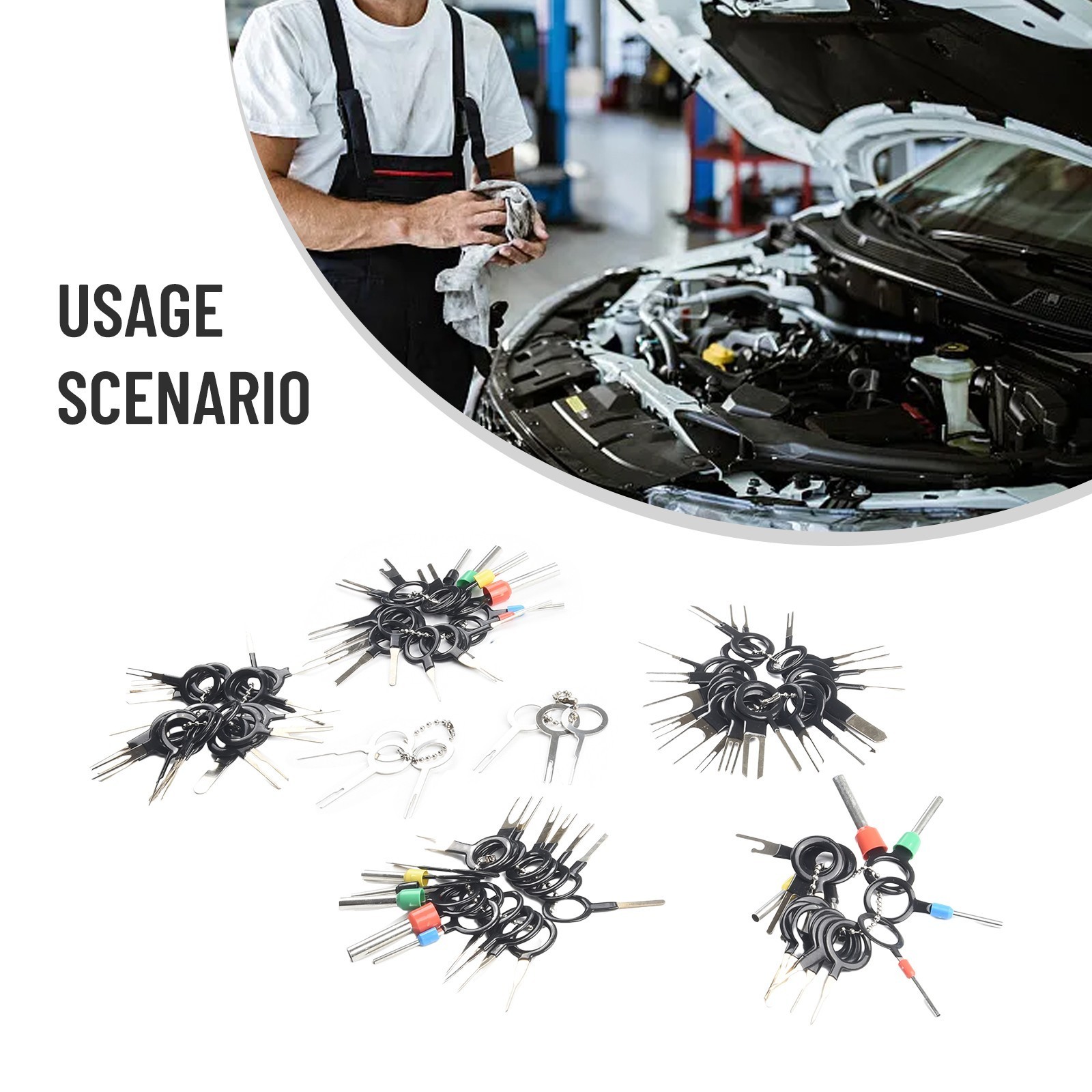 Quick and Efficient Auto Terminal Remover with 100Pc Pin Ejector Wire Kit