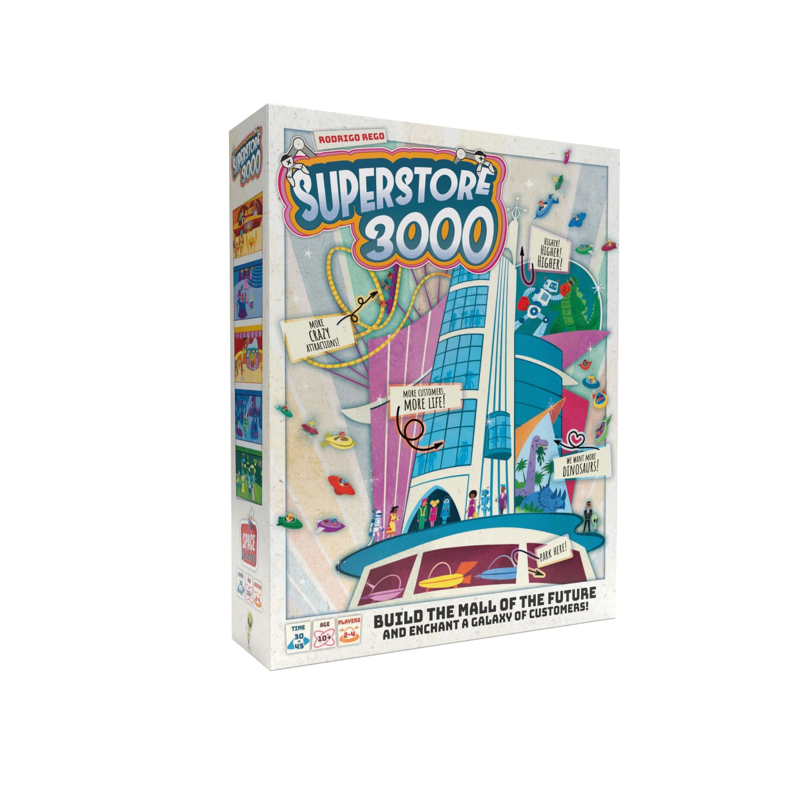 Superstore 3000 Board Game Build the Ultimate Futuristic Shopping Mall