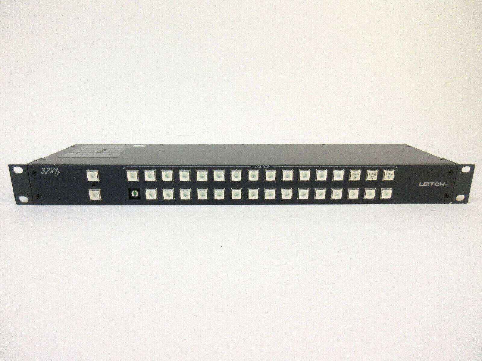 Leitch RCP-32X1P 1RU Remote 32x1 Programmable Push Button Switch Panel