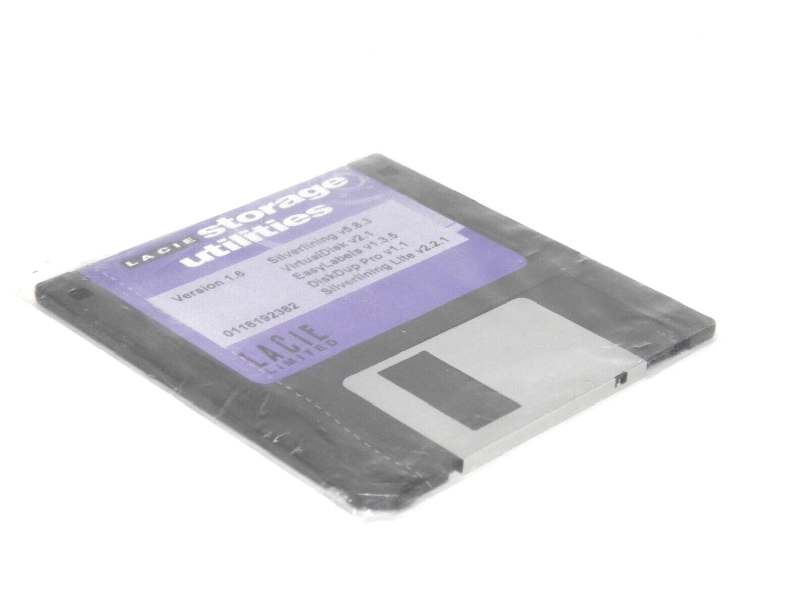 Lacie Storage Utilities Ver 1.6 • Floppy 3.5" Silverlining VirtualDisk DiskDup