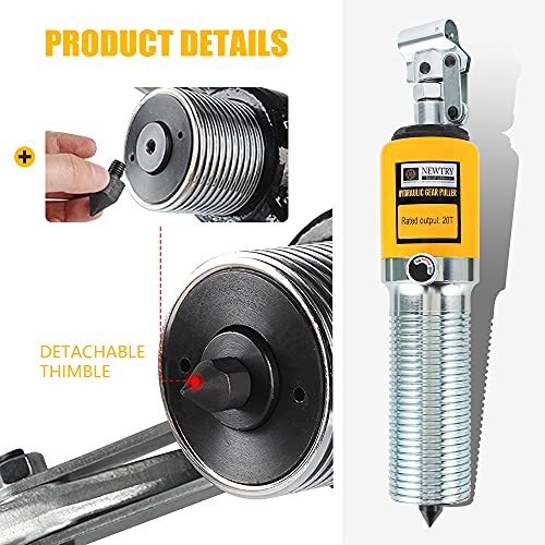 5T Hydraulic Gear Puller Wheel Bearing Pulling Separator Pump Adjustable Oil