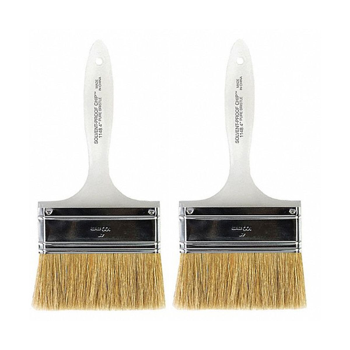 Wooster Genuine 4" Solvent-Proof Chip Extra-Thick Paintbrush 2-Pack, 1148-4-2PK
