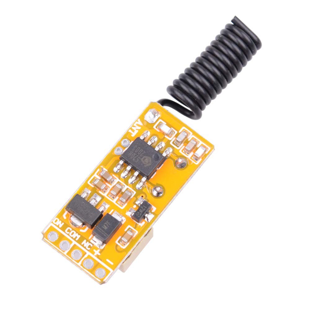 DC 3.7V - 12V 5V Mini Size Relay Remote Control Switch, 433Mhz Wireless RF Mo...