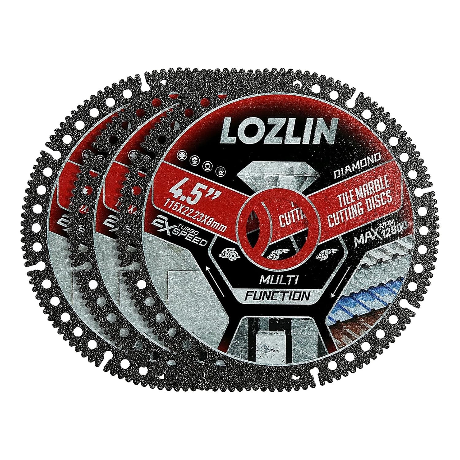 DIAMOND Blade 4.5" Ultra-Thin Tile Cutter 3PCS for Marble Ceramic