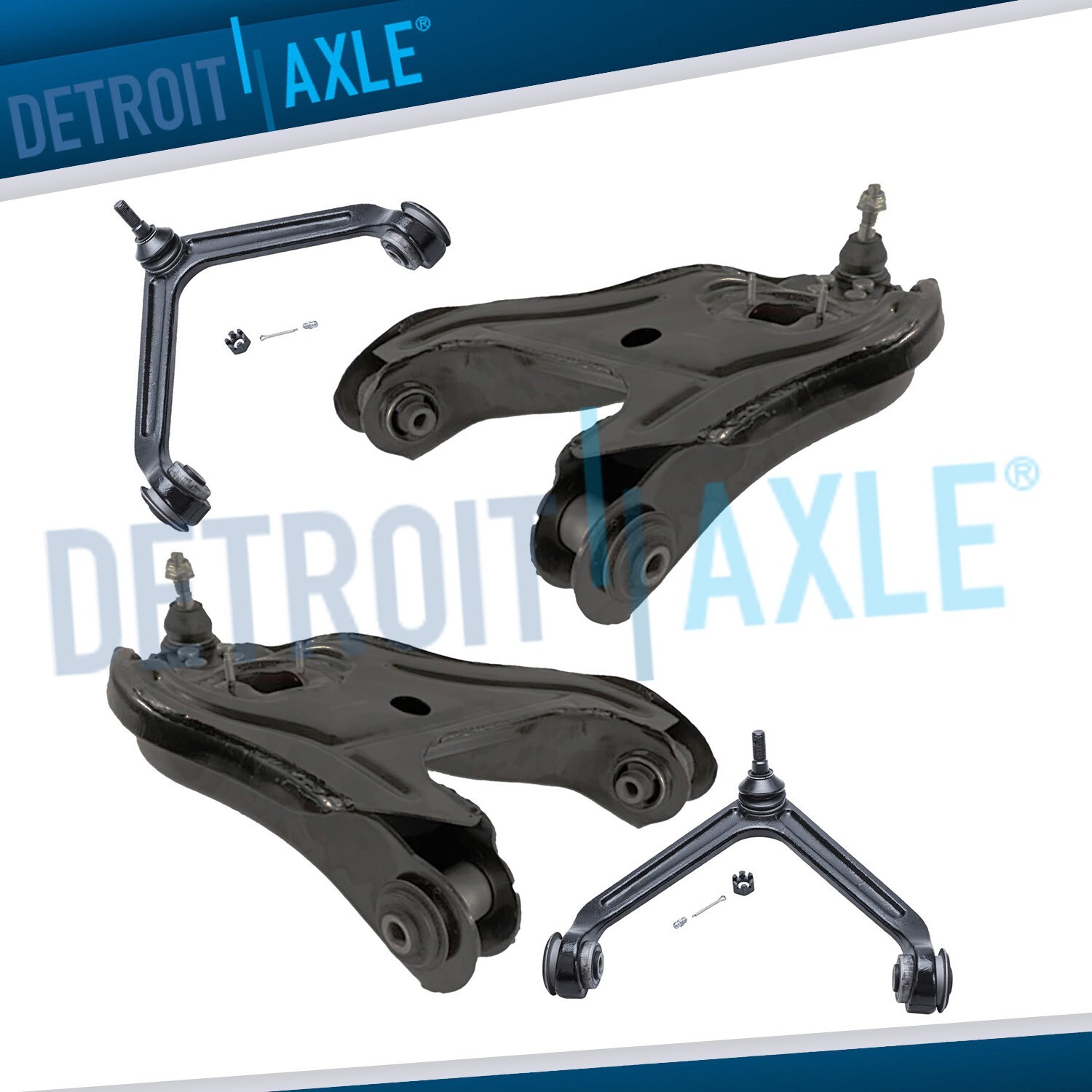 RWD Front Upper Lower Control Arms w/ Ball Joint for 2002-2005 Dodge Ram 1500