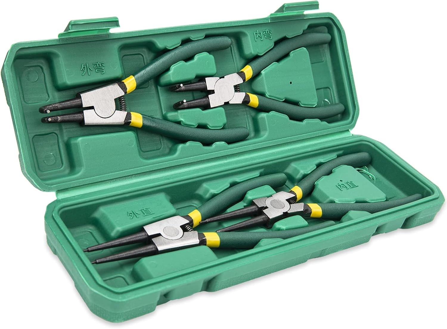 4Pcs 7" Internal/External Snap Ring Pliers Set Heavy Duty Circlip Pliers Kit NEW