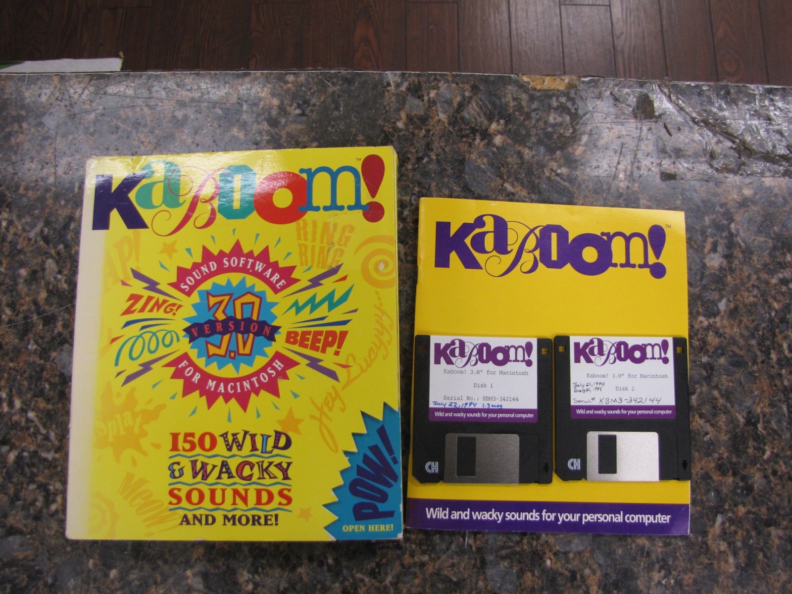 Vintage Kaboom 150 Wild & Wacky Sounds -ZING BEEP! POW! Macintosh Vol 3 -MQ11