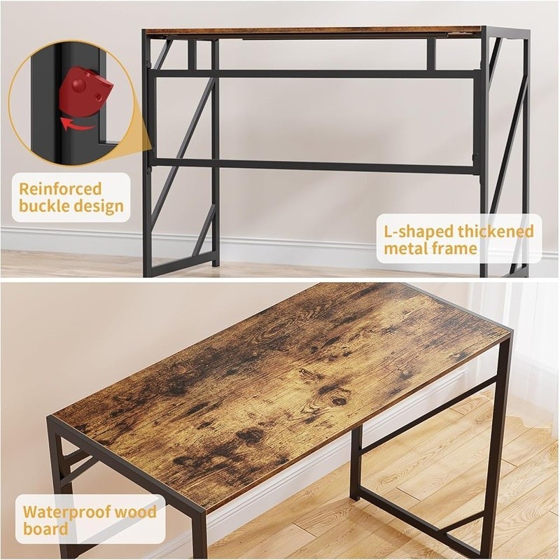 Folding Desk Portable Modern Computer Table Home Office Study Gaming Picnic New