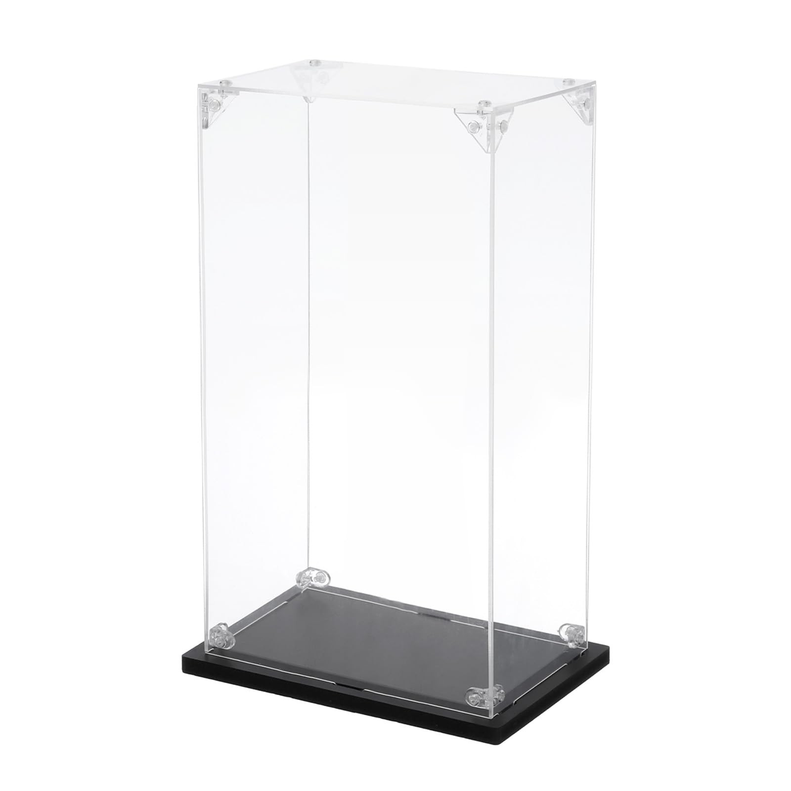 Acrylic Display Case, 4''x6''x12'' Clear Display Box Assemble Dustproof Displ...